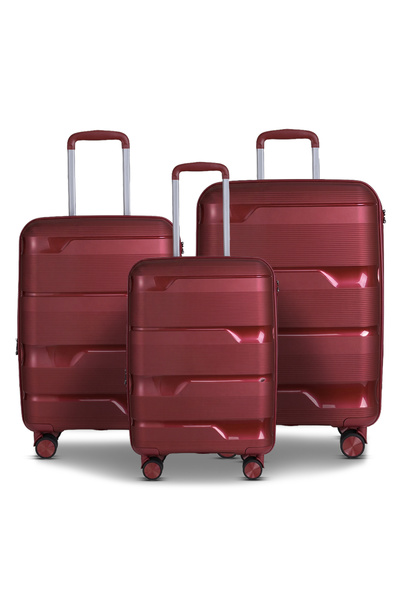 ZAAPPY Ozone Expandable PP 3PCS Set (20/24/28) Luggage, Hard Shell, Unbreakab...