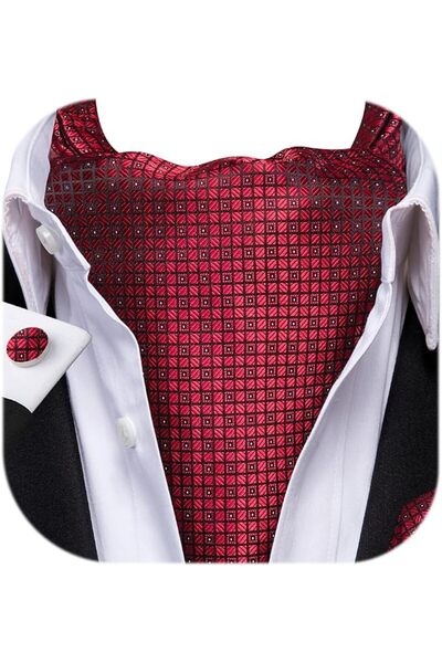 Dubulle Cravat Ties for Men with Pocket Square and Cufflinks Ascot and Handke...