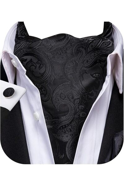 Dubulle Cravat Ties for Men with Pocket Square and Cufflinks Ascot and Handke...