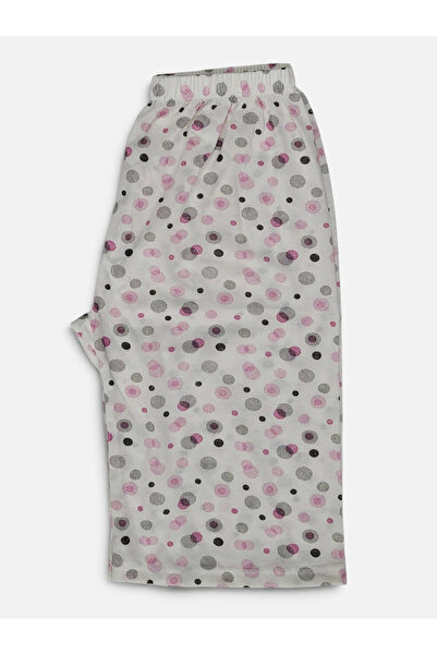 Erdenay Tekstil Patterned Combed Cotton Below Knee Plus Size Mother Women's C...