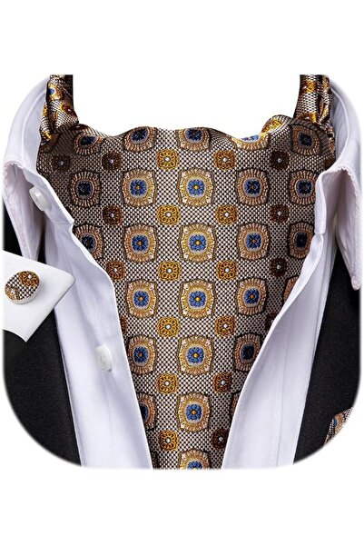 Dubulle Cravat Ties for Men with Pocket Square and Cufflinks Ascot and Handke...