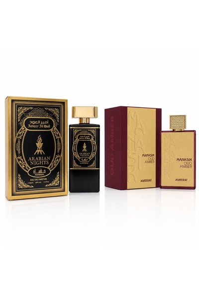 MANASIK Set 2 Parfumuri Arabesti Orientale 2x100 ml – Arabian Nights & Oud Am...