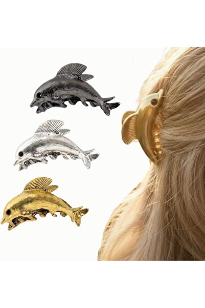 Radhu & Kabby Elegant Butterfly Hair Clutcher with Pearl Chain | Golden Finis...