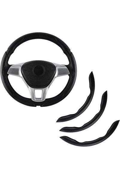 GENERAL Car Steering Wheel Cover Carbon Fiber Non-Slip Segmented Steering Whe...