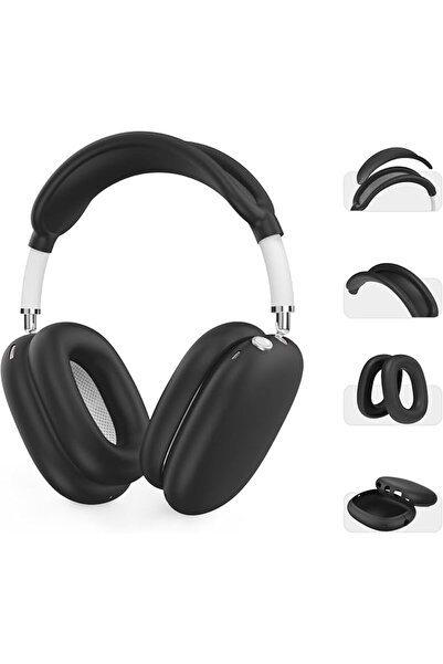 AhaStyle غطاء سيليكون لسماعات AirPods Max (USB-C/Lightning) |   [4 في 1] مضاد...