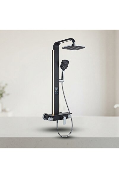 DeaL Coloană de duș inteligentă cu LED și termostat — Experiență spa premium ...