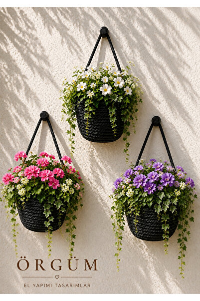 ÖRGÜM Coș decorativ mini pentru flori Coș pentru flori artificiale PLANTELE Ș...