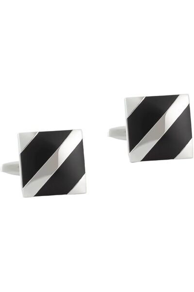 Generic Square Accessory Enamelled Metal Cufflinks French Cufflinks for Men