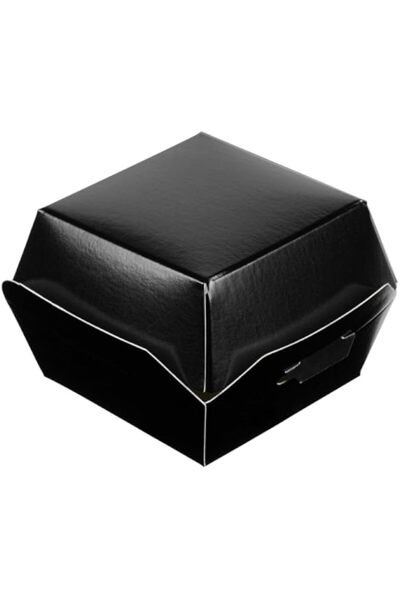 Generic Black Takeout Containers 100 Count 2.5 x 2.5 x 2 Inches Paper Disposa...
