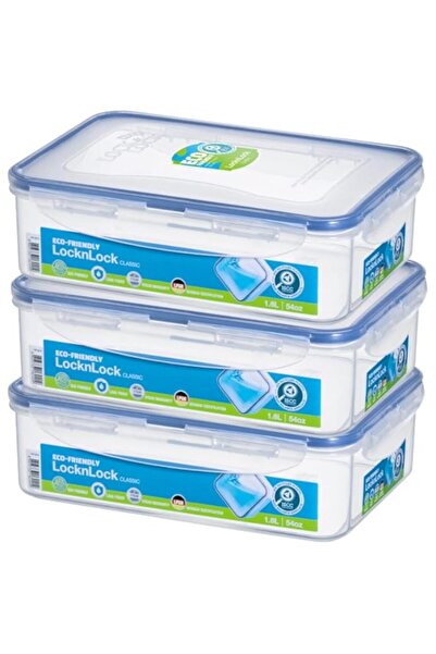 Generic 1.6L Rectangular Airtight Food Storage PACK OF 3 - BPA-Free, Microwav...