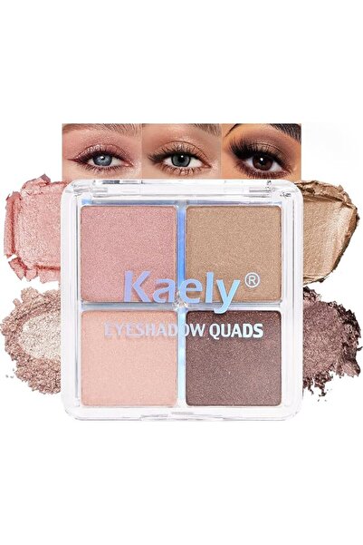 Kaely مجموعة ظلال عيون كريمية، باليت ظلال عيون بلون بني طبيعي مطفي ولامع، ظلا...