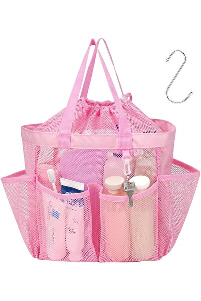Yelajoy Mesh Shower Caddy Portable with Drawstring, Dorm Room Essentials for ...