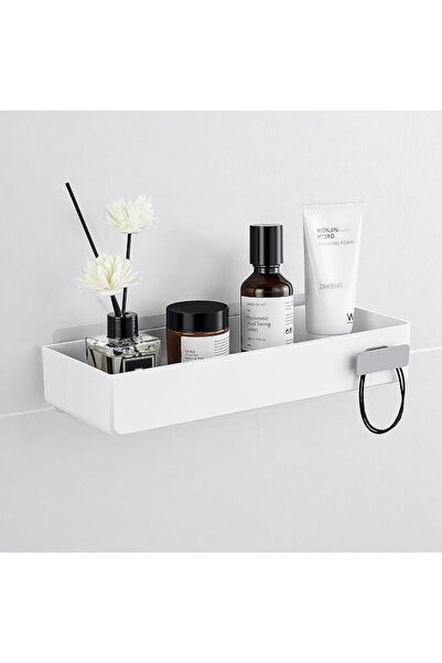 Bukela Adhesive Shower Caddy & No Drill Shower Shelf, Plastic Bathroom Wall O...