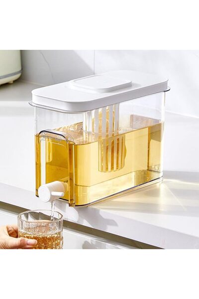 Tazweeq Beverage Dispenser, Fruit Infuser Water Pitcher, Old Water Bottle wit...