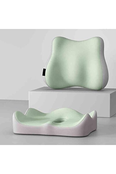 EXCEFORE Ergonomic Memory Foam Lumbar Support Cushion and Seat for Office and...
