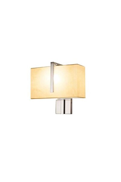 Siera Hotel Wall Sconce Chrome Beige Shade Silver Edge BJ 051