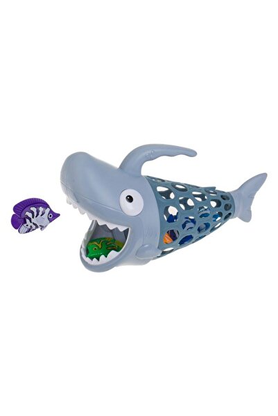 OEM Fish Catching Gray Shark Toy with Handle 26cm - 7pcs