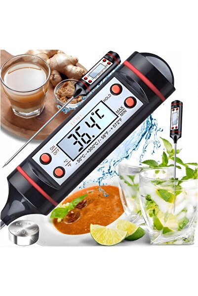 Ayawaska Termometru digital de bucatarie cu afisaj LCD si sonda inox – pentru...