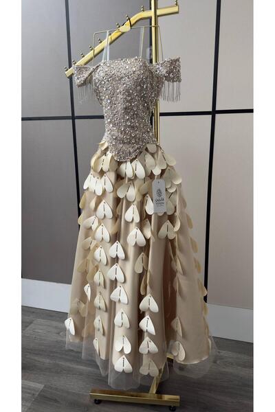 GORI FASHION High-End Sequin Evening Dress with Laser-Cut Decoration