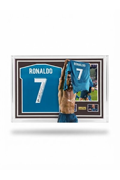 HOME MODE Cristiano Ronaldo CR7 Real Madrid #7 Jersey Acrylic Table Top Displ...