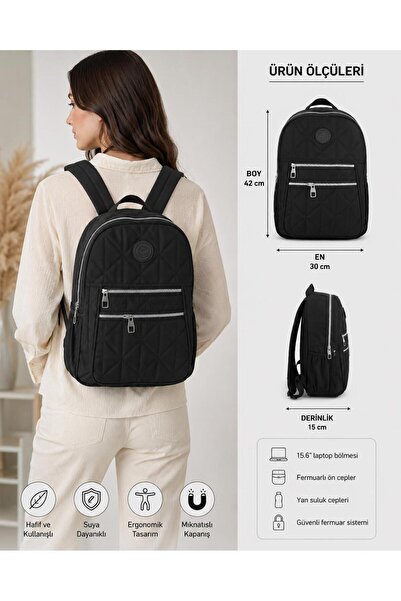 Moda ÇINAR 3-Compartment Stylish Backpack