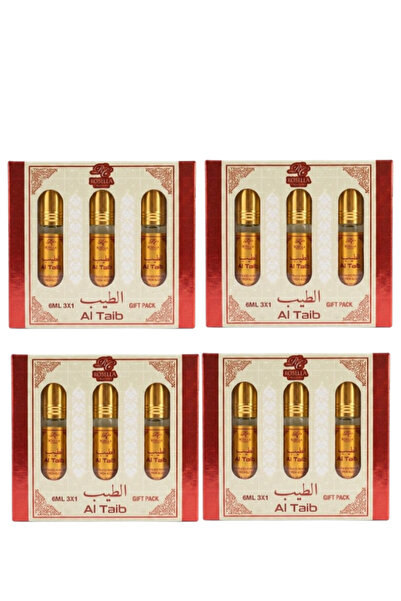 ROSELLA 4 قطع من مجموعة هدايا الطيب 3 × 6 مل
