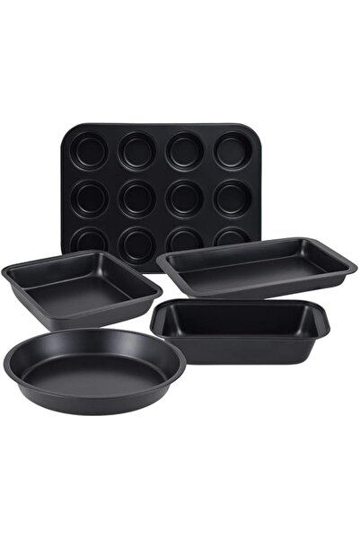 Generic ORION 5PC BAKEWARE SET, CARBON STEEL, BG37140DGY