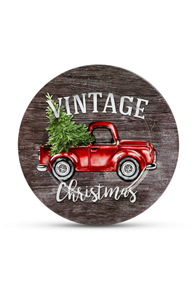 Alista Home Christmas metal tray, 33 cm, Vintage model