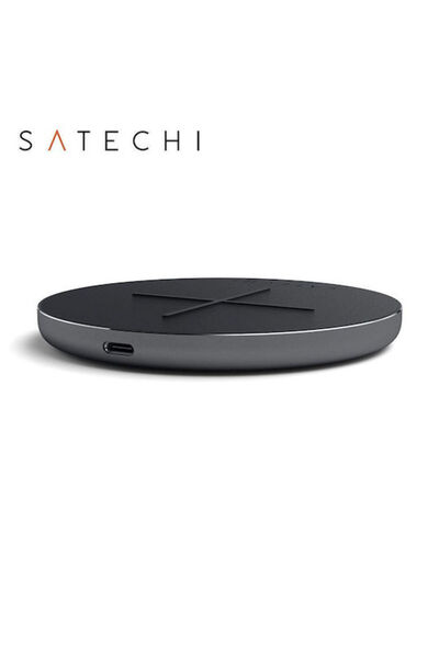 Satechi Ασύρματος Φορτιστής (Qi Pad) με Παροχή Ισχύος Διαστημικό Γκρι (ST-IWCBM)
