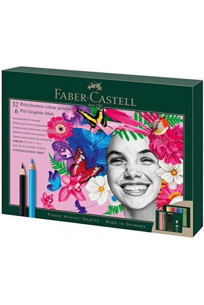 Faber Castell Faber-Castell Σετ Μολυβιών HB με Γόμα Γκρι 40 τεμάχια