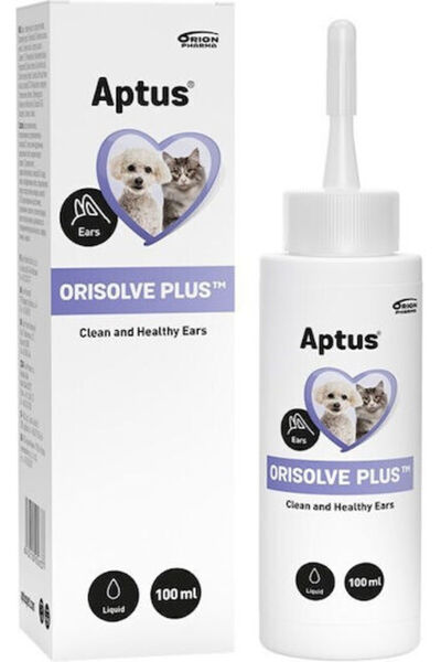Aptus Orisolve Plus Διάλυμα Καθαρισμού Αυτιών για Σκύλους και Γάτες – 100 ml