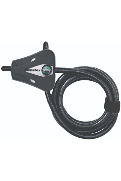 Master Lock Κλειδαριά καλωδίου ποδηλάτου με κλειδί, μαύρη