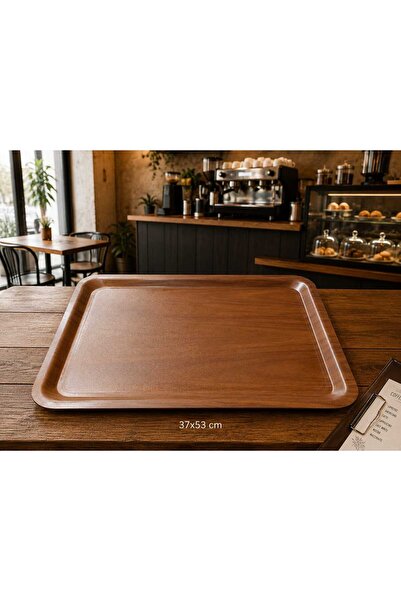Taşkın 37X53 cm Rectangular Non-Slip Tray Luxury