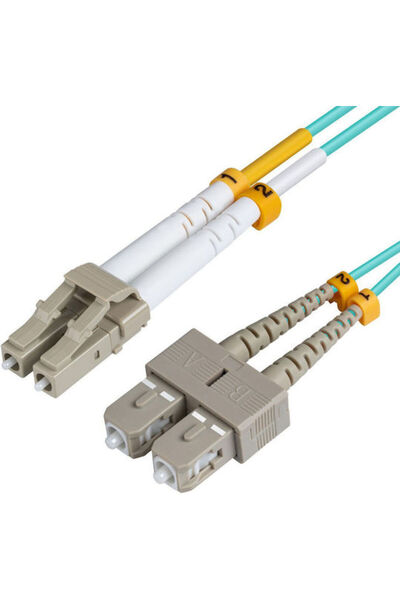 MicroConnect Καλώδιο Οπτικών Ινών LC/UPC-SC/UPC 1,5μ Τιρκουάζ 1 τεμάχιο Κωδικ...