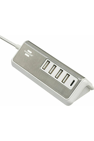 Brennenstuhl Διανομέας USB 2.0 5 θυρών με σύνδεση USB-A Ασημί Κωδικός: 1508230