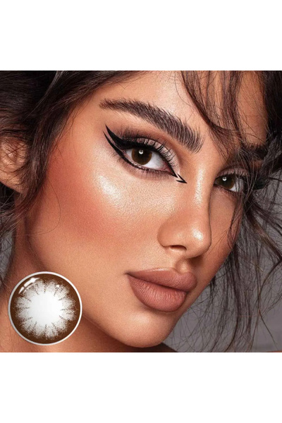 Fresh Lady Coffee Monthly Disposable Contact Lenses, Color Contact Lenses, Co...