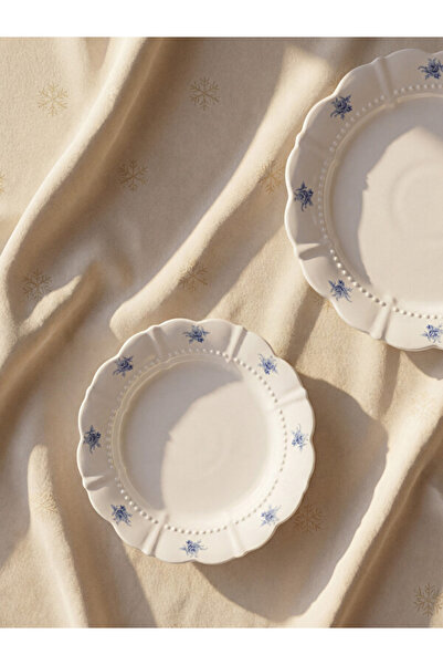LC Waikiki Sparkling Choices Flower Embellished Porcelain Cake Plate from Shi...