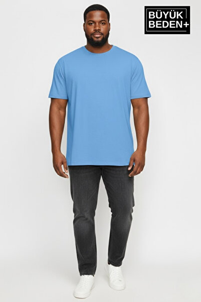 THE ONE Big Size Regular Fit Crew Neck Short Sleeve Men's T-Shirt