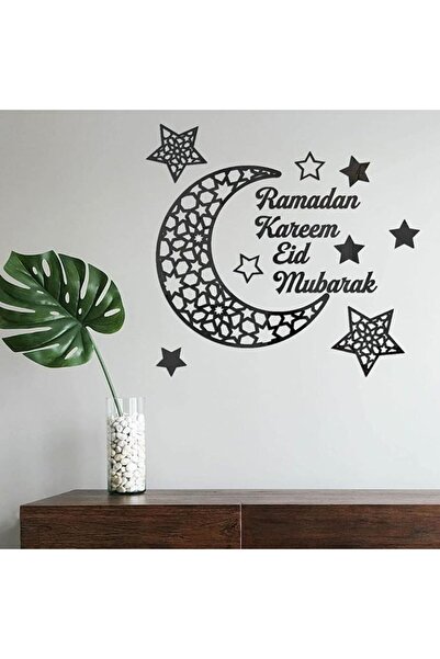 GENERAL Exquisite Eid Mubarak Moon Star Wall Art Decoration, 3D Self Adhesive...