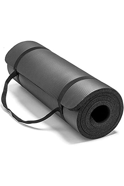 Generic Non-Slip Yoga Mat with Carrying Strap 1cm Thick 180x60cm High-Density...