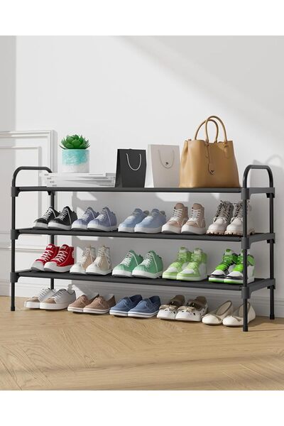 GENERAL Kitsure Extra-Wide 3-Tier Extra-Long Shoe Storage Rack, Home and Trav...