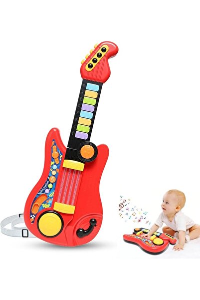 MASROO Kids Guitar Toys 2 in 1 Musical Instruments for Kids Piano Toddler Toy...