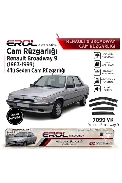 Erol RENAULT BRODWAY 9 (1983-1993) 4'LÜ SEDAN MUGEN CAM RÜZGARLIĞI