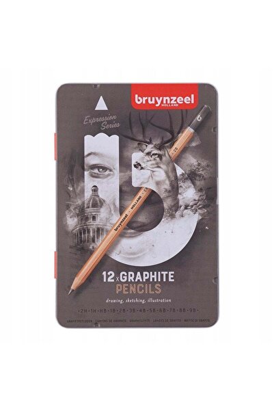 Bruynzeel Expression Graphite Graded Pencil Set 12 Pieces