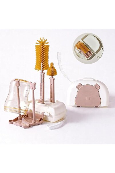 DHB tech [DHB] 5-in-1 Silicone Baby Bottle Brush Set,Scratch-Free Cleaning,Up...