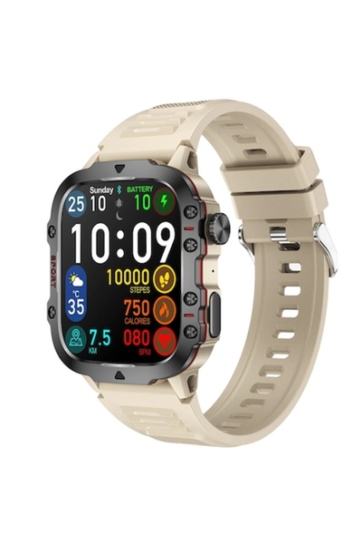 zyteq Smartwatch ZYTEQ®️ BT call, sports, waterproof, notifications, monitori...