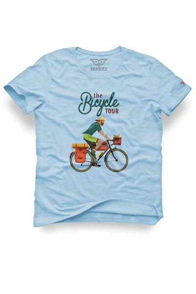 Tarrzzcom Unisex 100% Cotton Regular Fit Biker Printed T-Shirt - Bicycle Tour...