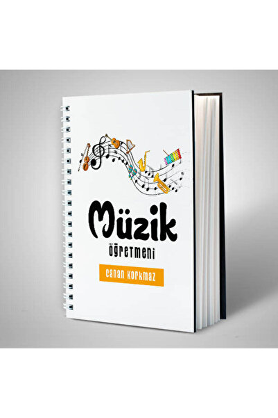 hediyemen Müzik Öğretmenine Özel İsimli Defter