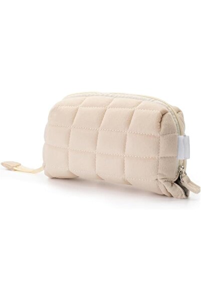 SYOSI Large Capacity Pillow Pencil Case, Beige Pen Pouch for School and Offic...