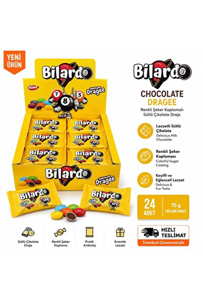 BİLARDO BONİBON DRAJE KAPLAMALI ÇİKOLATA